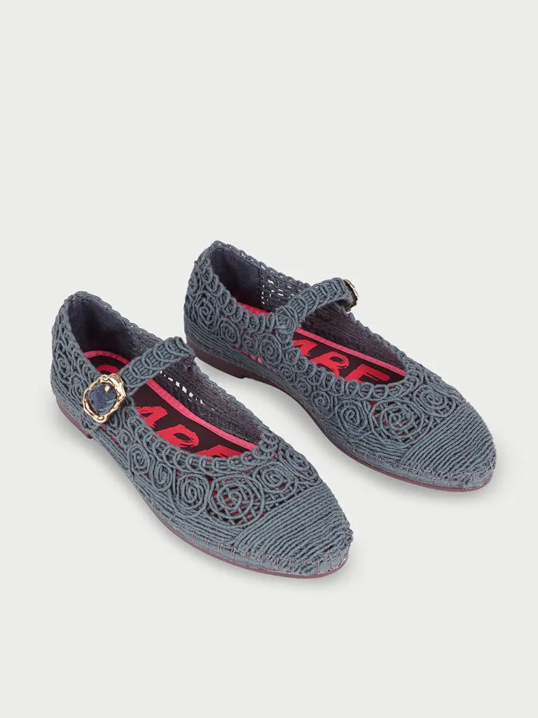 Flagelus Kyra Breeze Blue pantofi mary jane albastri