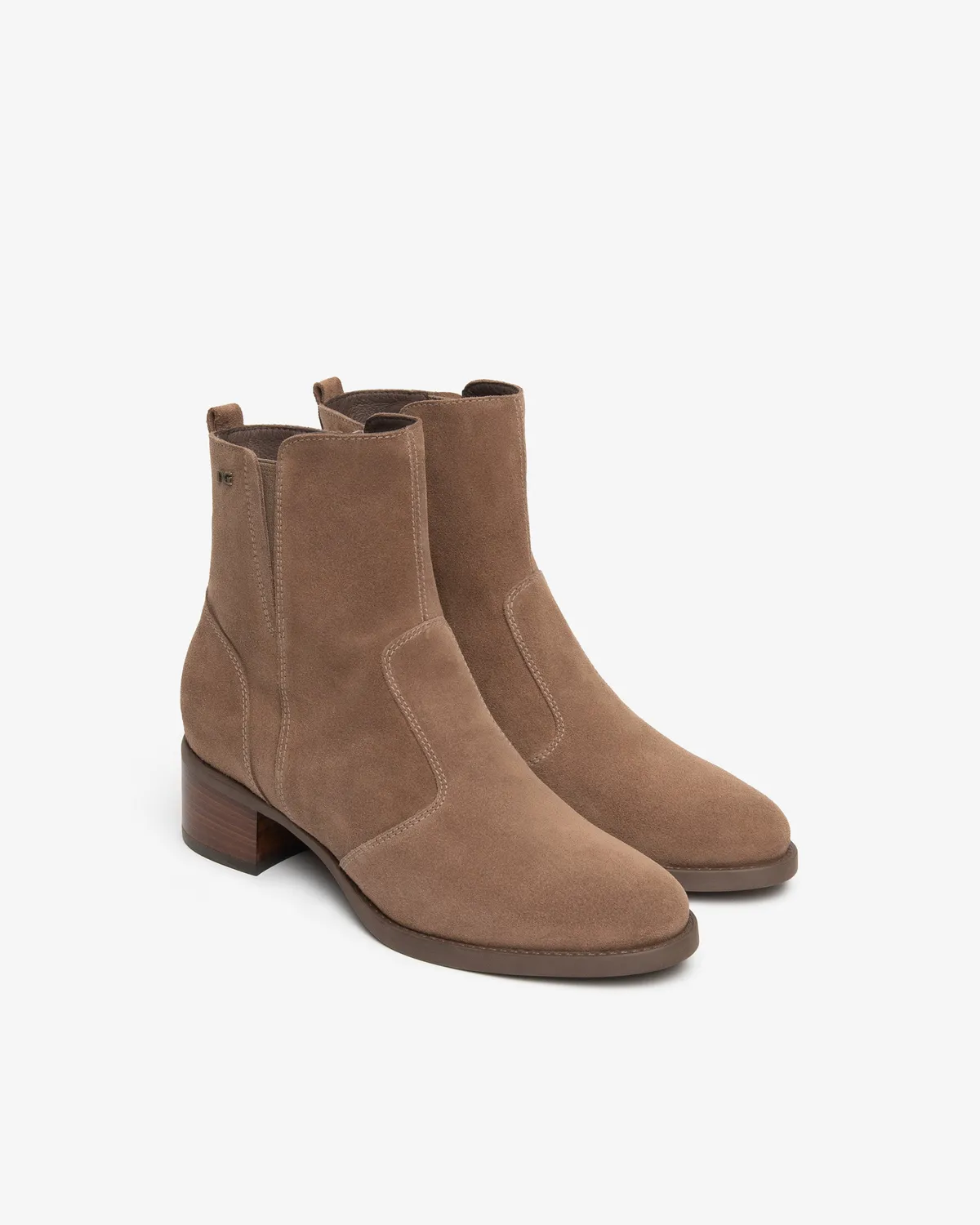 NeroGiardini botine dama piele intoarsa toc 40 mm