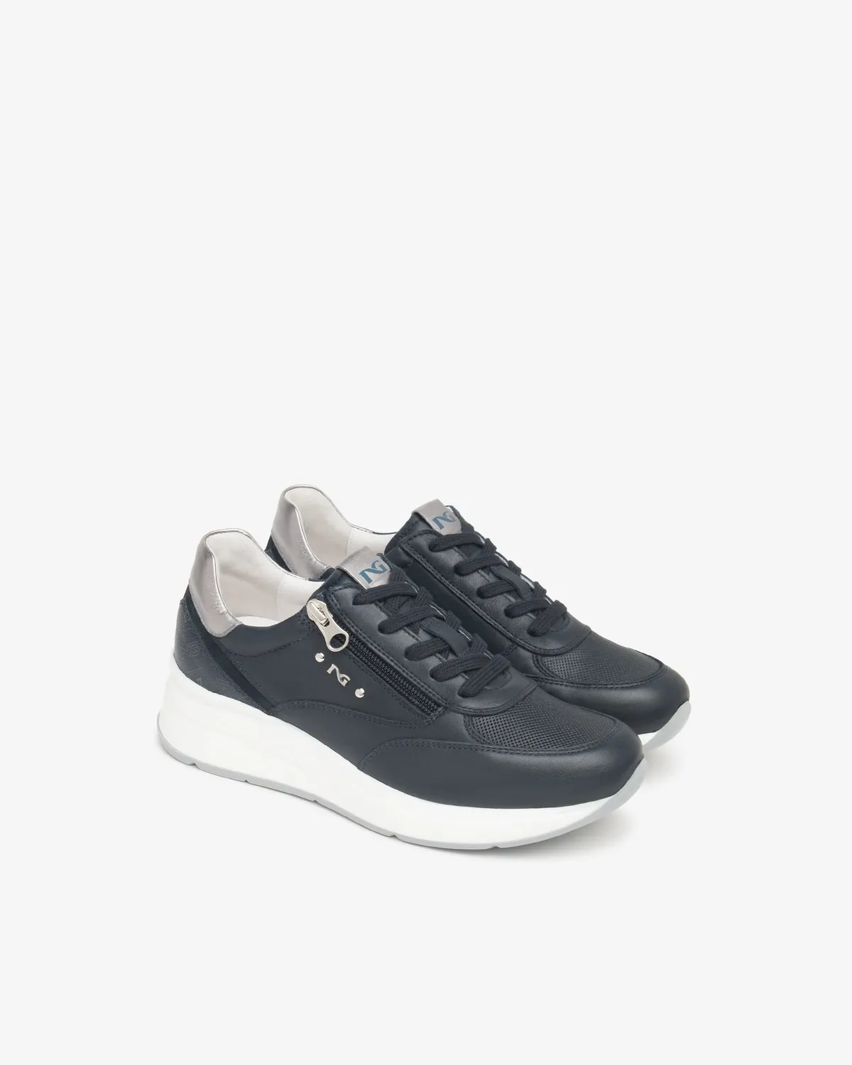 NeroGiardini sneakers dama piele si material tehnic de vara