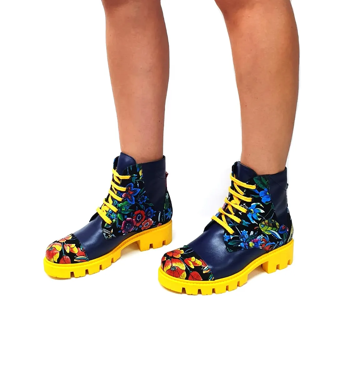 Catinca Shoes BC20 BBFN bocanci dama piele albastru