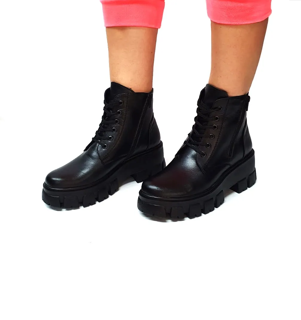 Catinca Shoes BC35 NB bocanci piele negru box