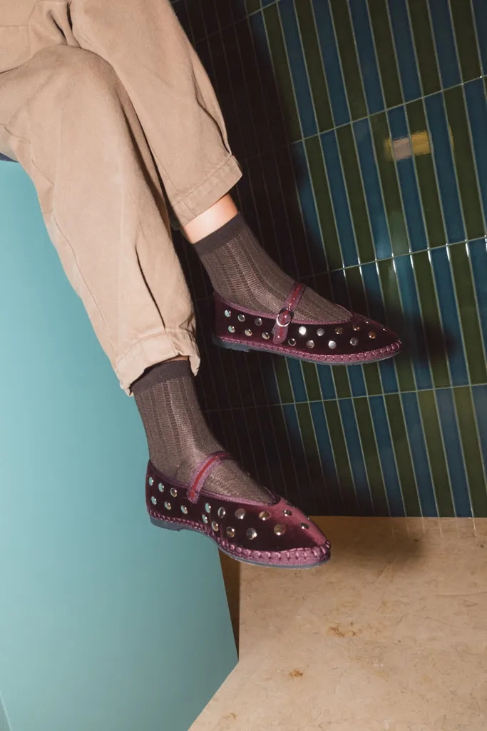 Flagelus Mad Hatter Brown sosete bumbac maro