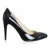 Pantofi stiletto Catinca Shoes 2691 NL negri lac piele