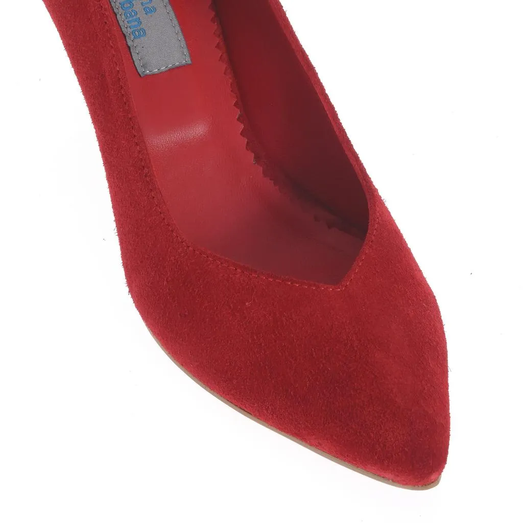Ana Urbana Shoes Miami pantofi piele roșii