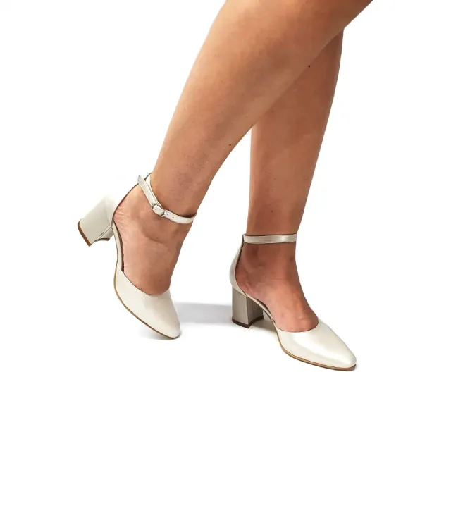 Catinca Shoes D14 BS sandale piele bej sidef