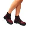 Catinca Shoes BC35 BOC bocanci dama piele bordo croco