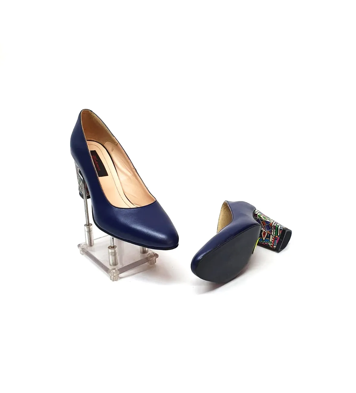 Catinca Shoes R7 BT pantofi dama piele bleumarin