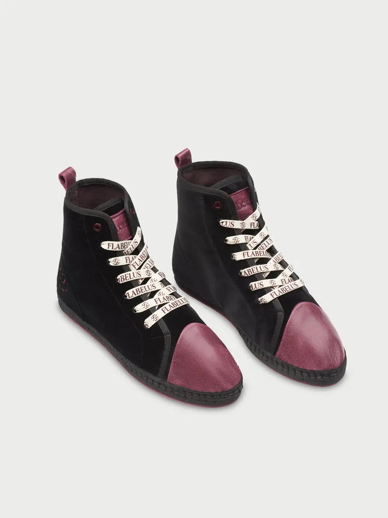 Flagelus The Old Sport Black ghete catifea negru