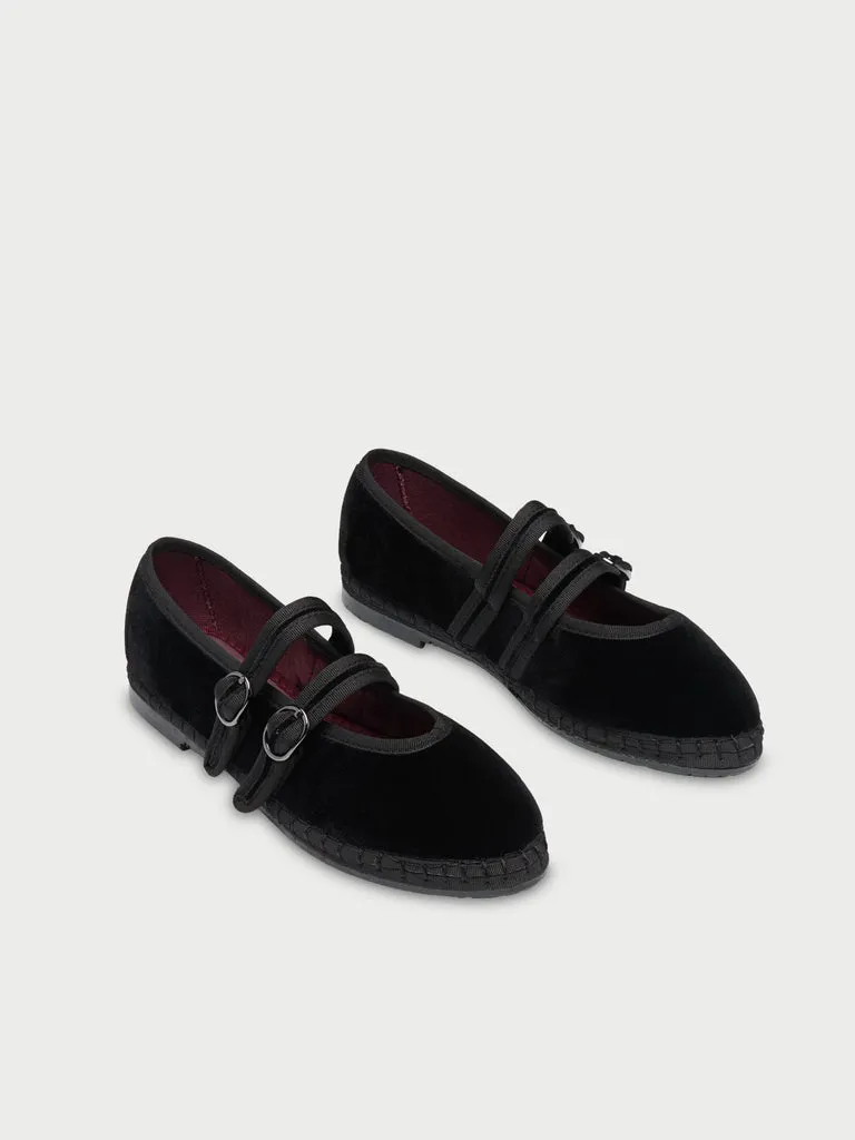 Flagelus Claire Black pantofi Mary Jane negri