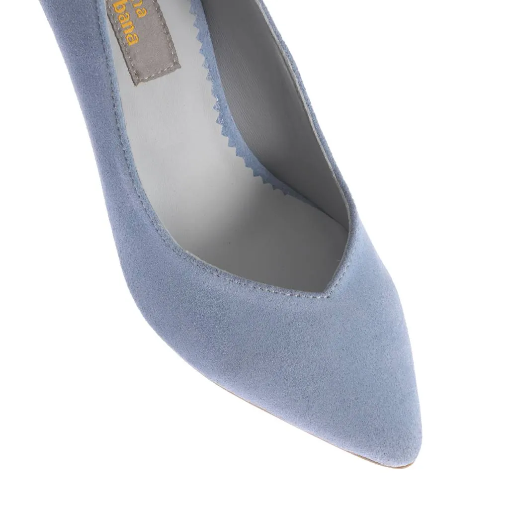Ana Urbana Shoes Austin pantofi albaștri toc 6,5 cm