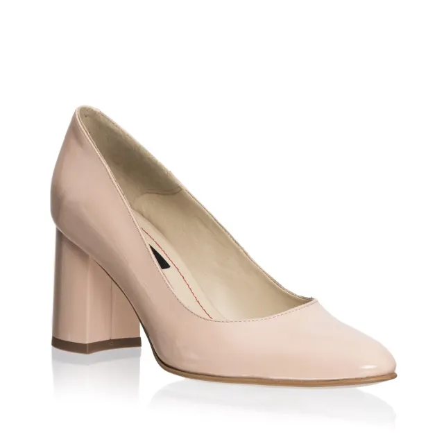 Catinca Shoes R11 LN pantofi dama lac nud piele naturala