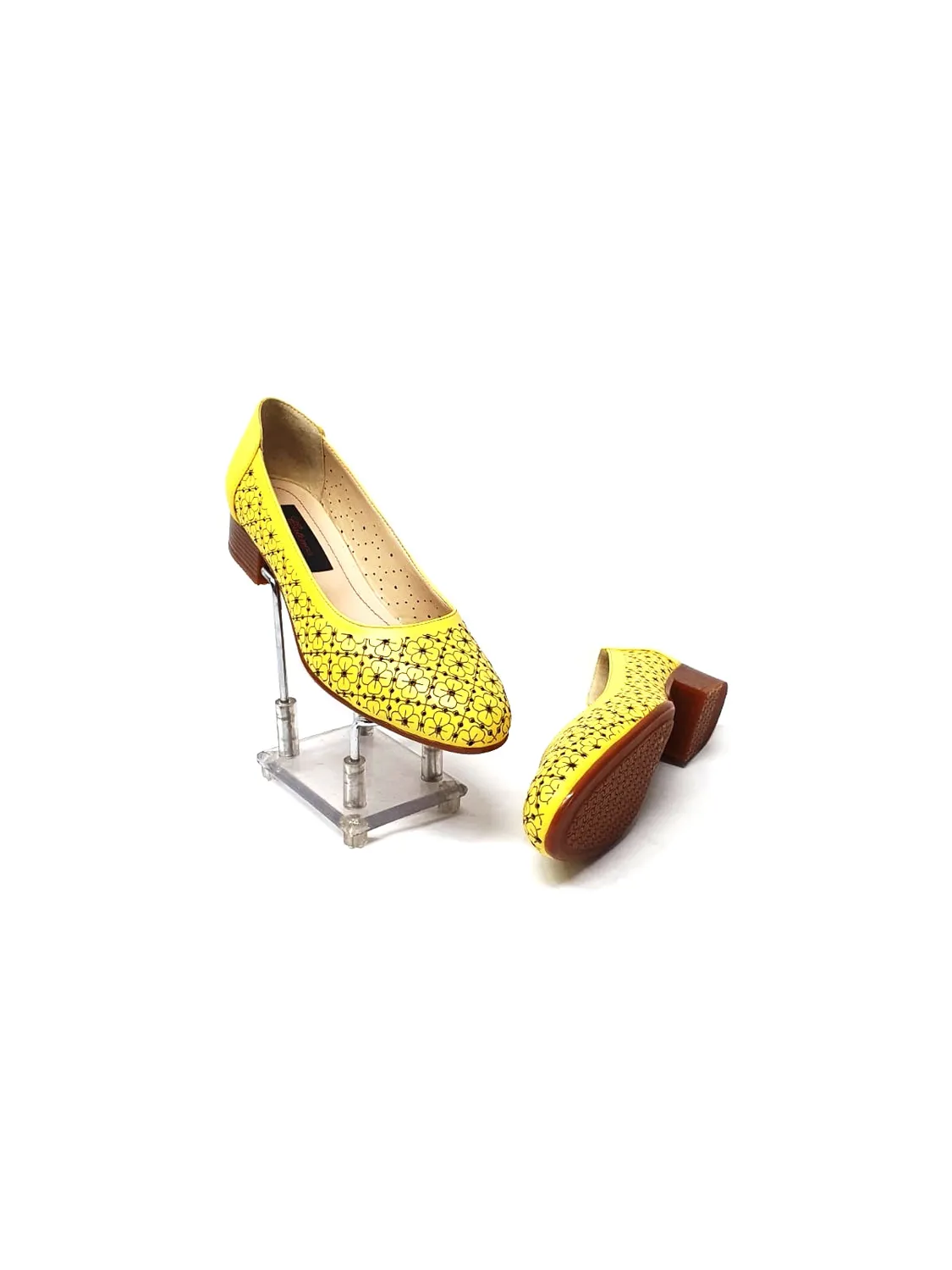 Catinca Shoes T18 G pantofi dama piele galben casual