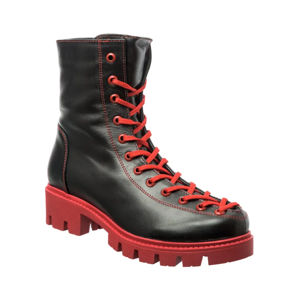 Catinca Shoes BC23 NB bocanci dama negru box piele naturala