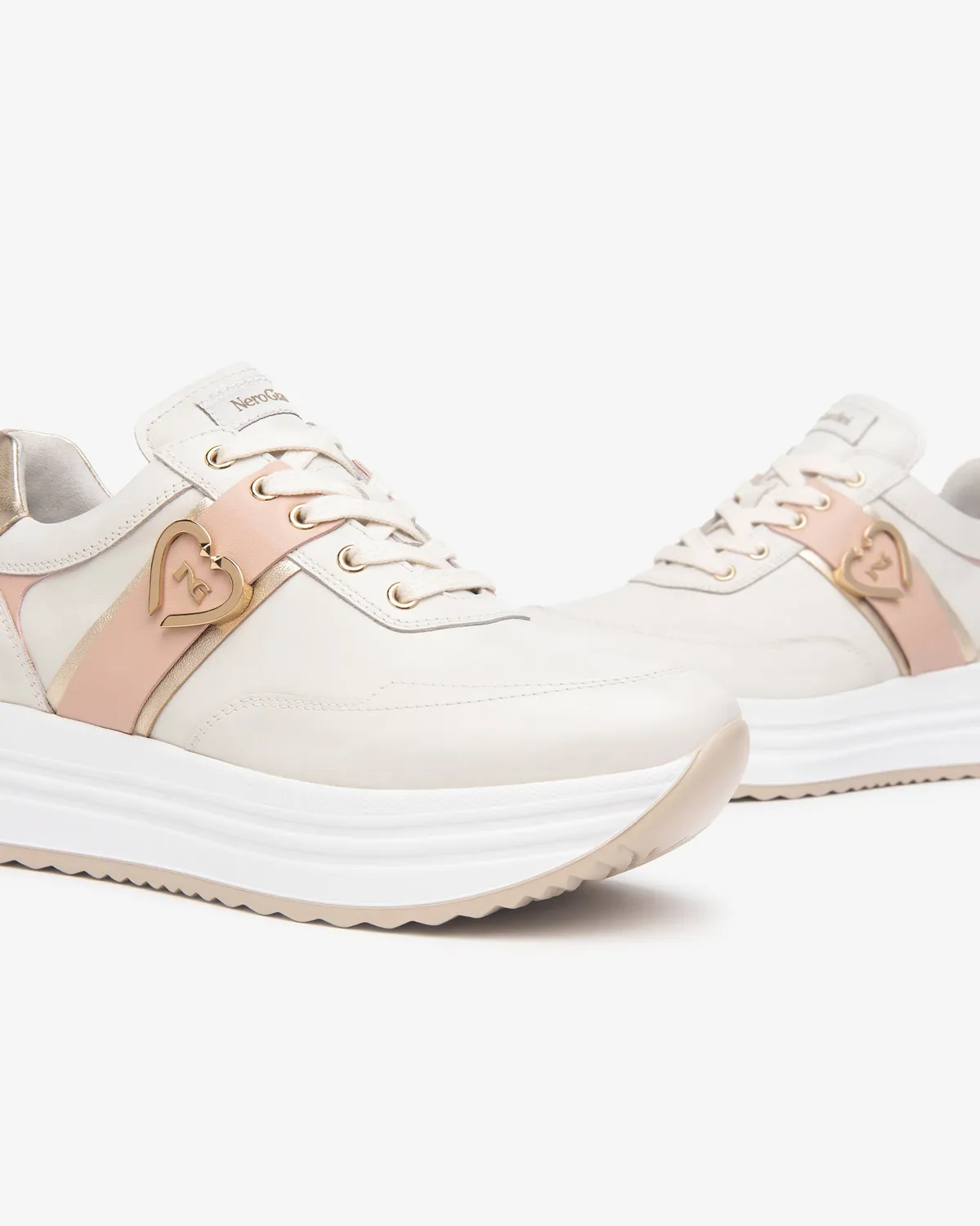 NeroGiardini sneakers dama din piele talpa confort