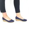 Catinca Shoes T13 BL pantofi dama piele bleumarin perforati