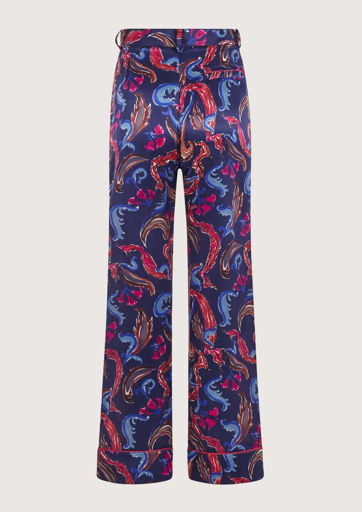 Flagelus Cristobal Baseball Marine Pants pantaloni matase