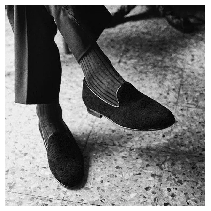 Cecilia Bringheli Positano pantofi slip-on catifea neagră