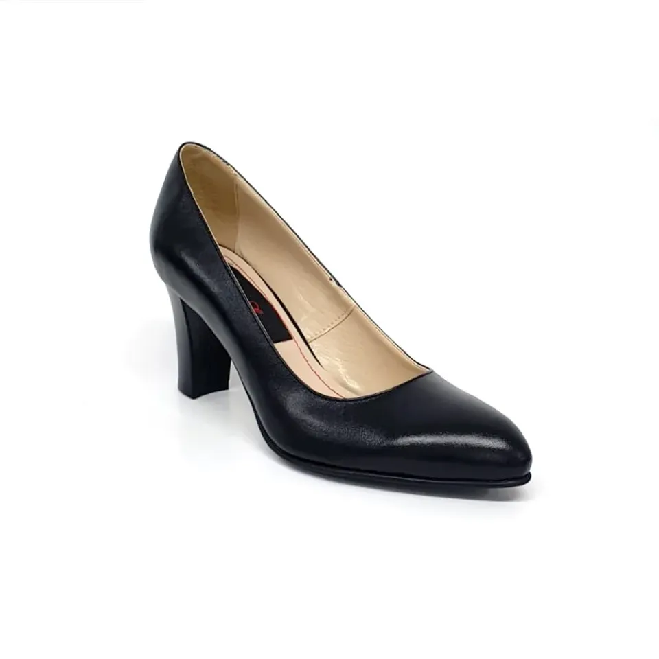 Catinca Shoes A28 NB pantofi dama piele negru box