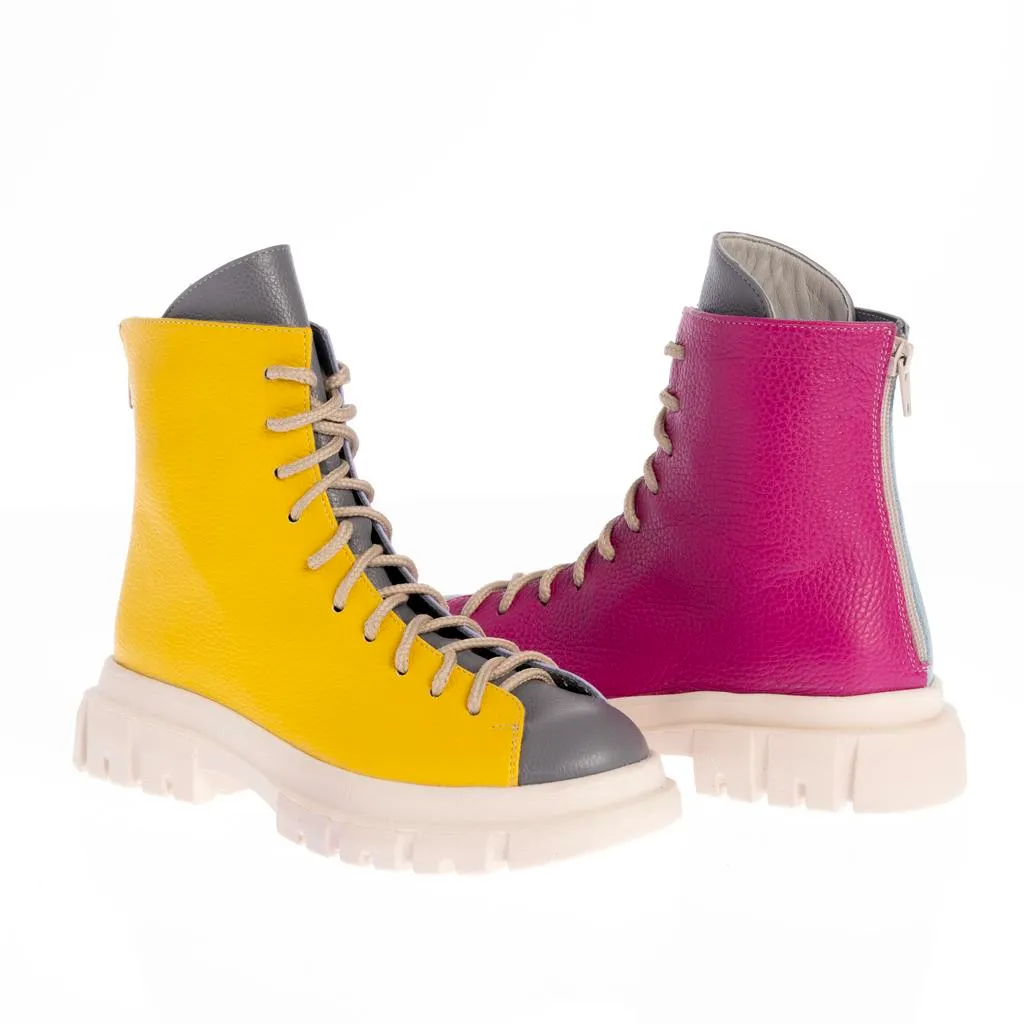 Ana Urbana Loredana bocanci piele multicolori