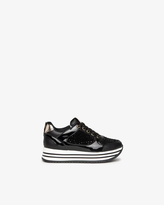 NeroGiardini Sneakers Adolescente Fete Piele Talpa Usoara
