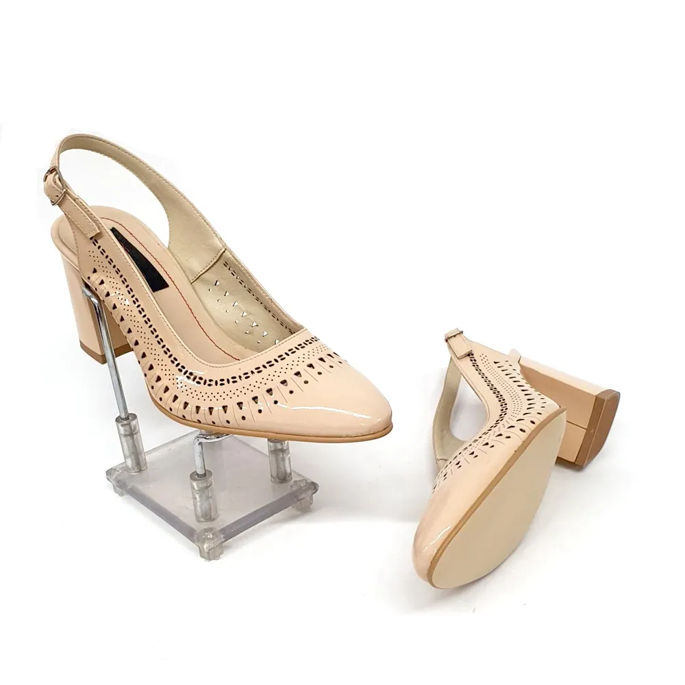 Catinca Shoes P77 LN sandale perforate piele nude