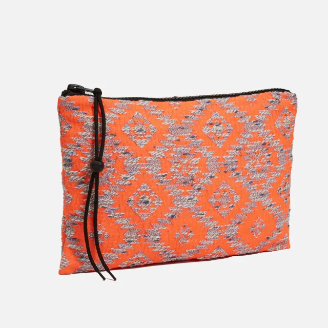 Cecilia Bringheli Ventiquattro Acid Orange pochetă bumbac