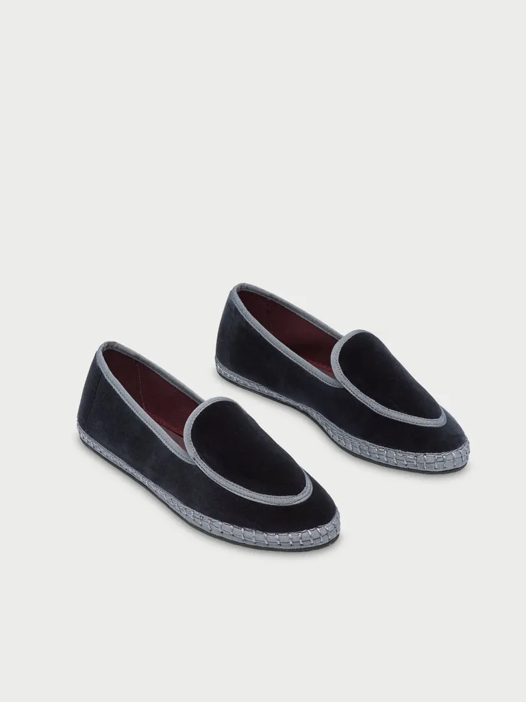 Flagelus Fogg pantofi belgieni catifea gri