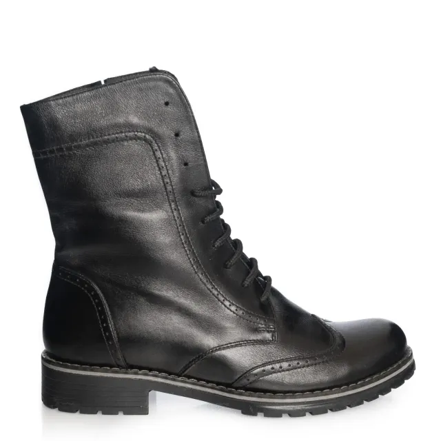 Catinca Shoes BC4 N ghete damă piele negre