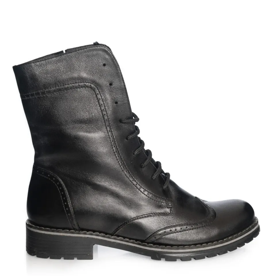 Catinca Shoes BC4 N ghete damă piele negre