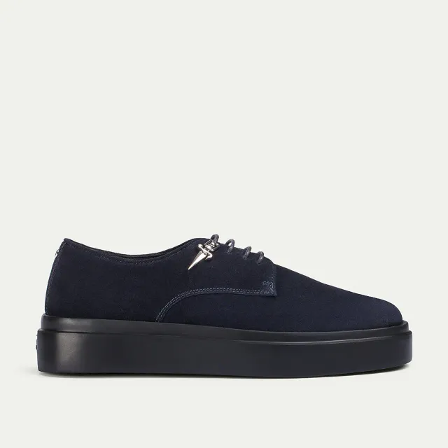 Cesare Paciotti Venus Derby pantofi bleumarin piele