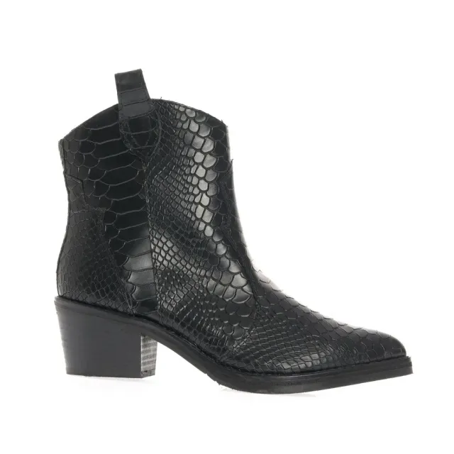 Ana Urbana Shoes Brussels ciocate negre toc mic gros