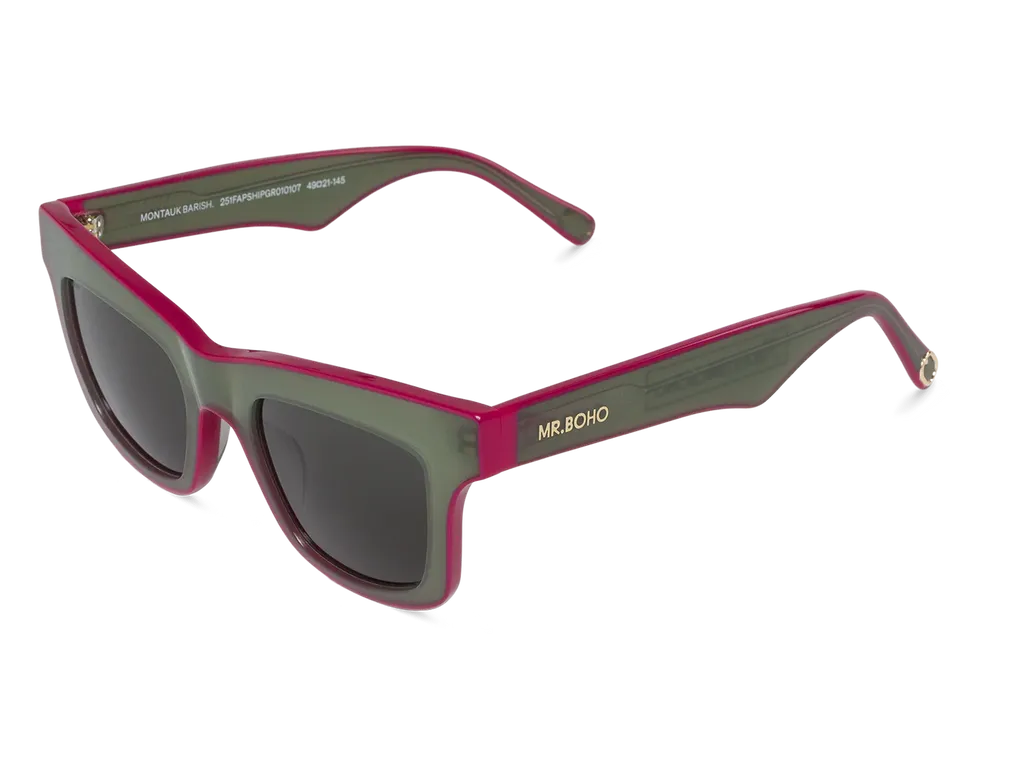 Flagelus Montauk Barish Green ochelari de soare verzi