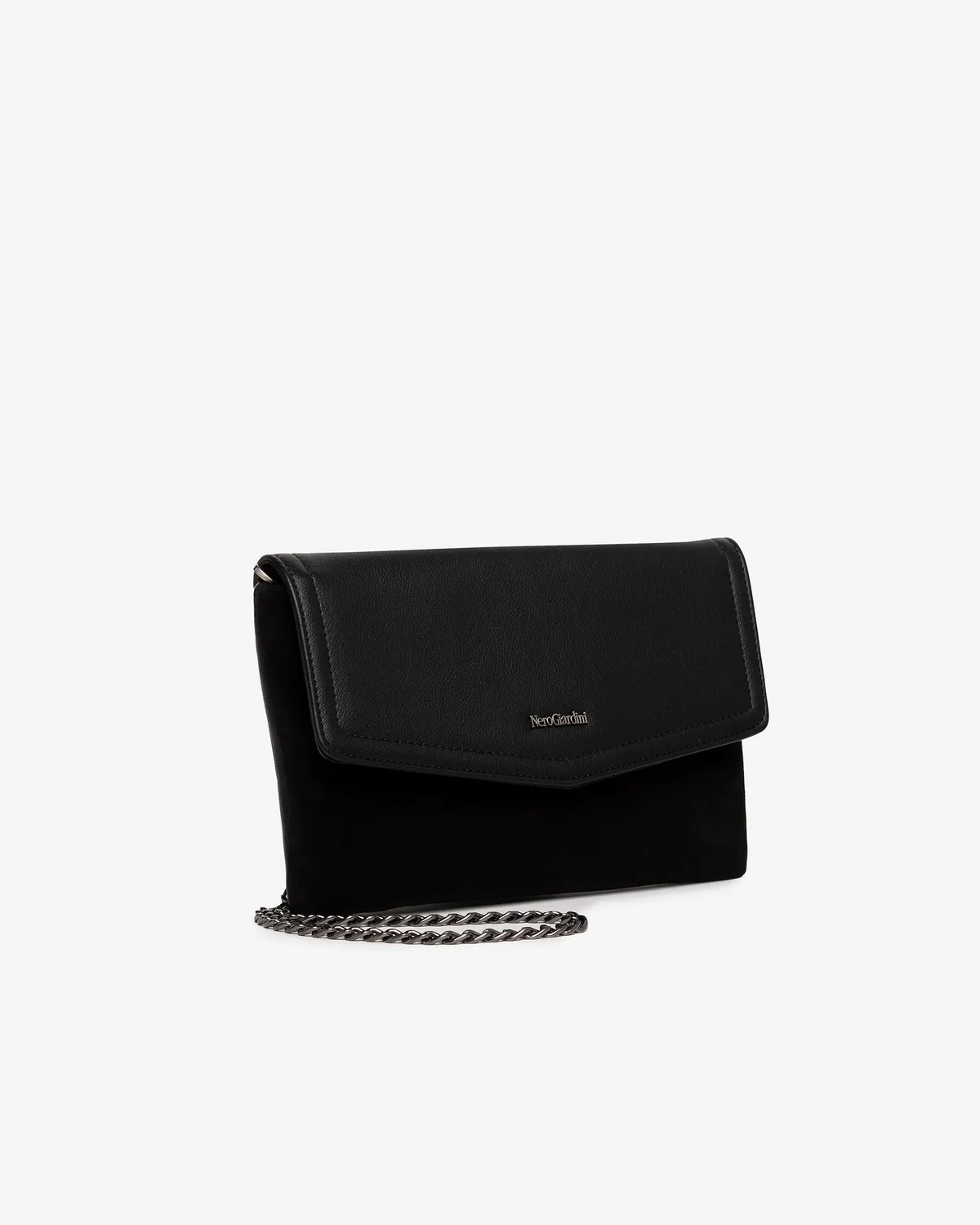 NeroGiardini plic dama piele si material tehnic elegant