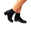 Catinca Shoes GX52 NBA ghete dama negru piele antilopa