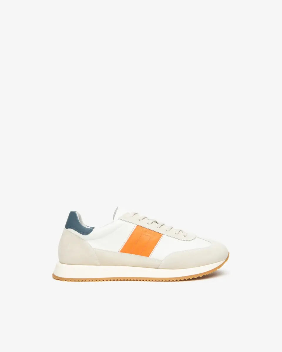 Sneakers barbati NeroGiardini piele si piele intoarsa