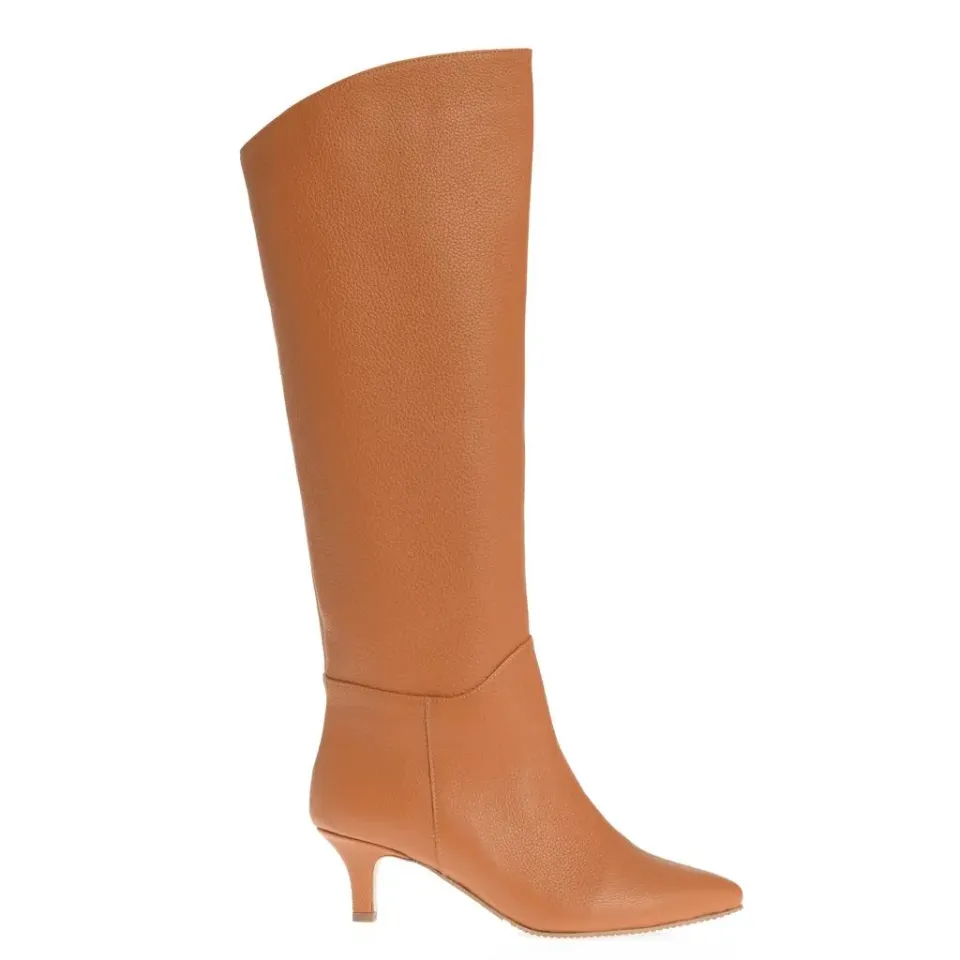 Ana Urbana Shoes Denisa cizme camel pana la genunchi
