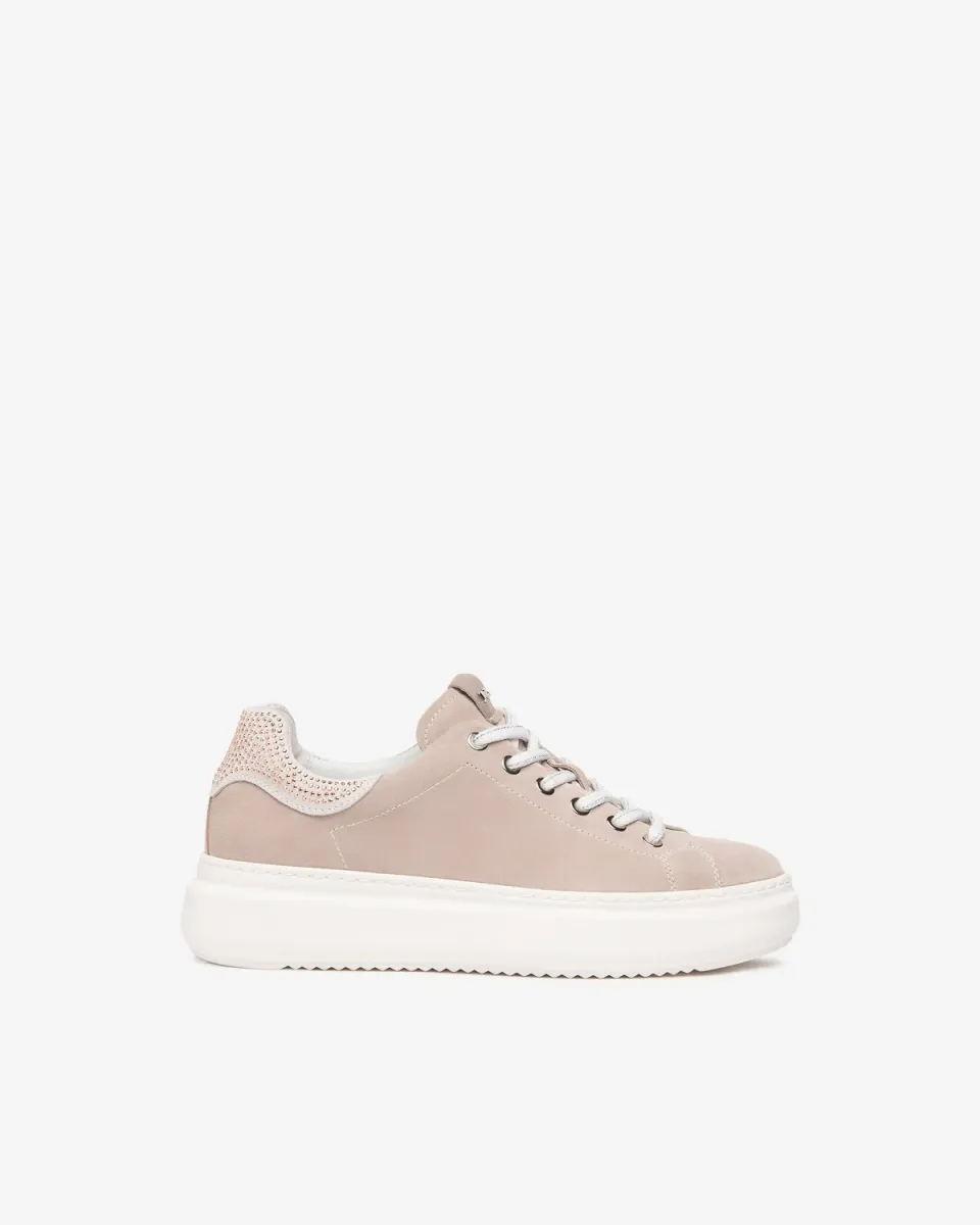NeroGiardini Sneakers piele intoarsa cu brant DryGo
