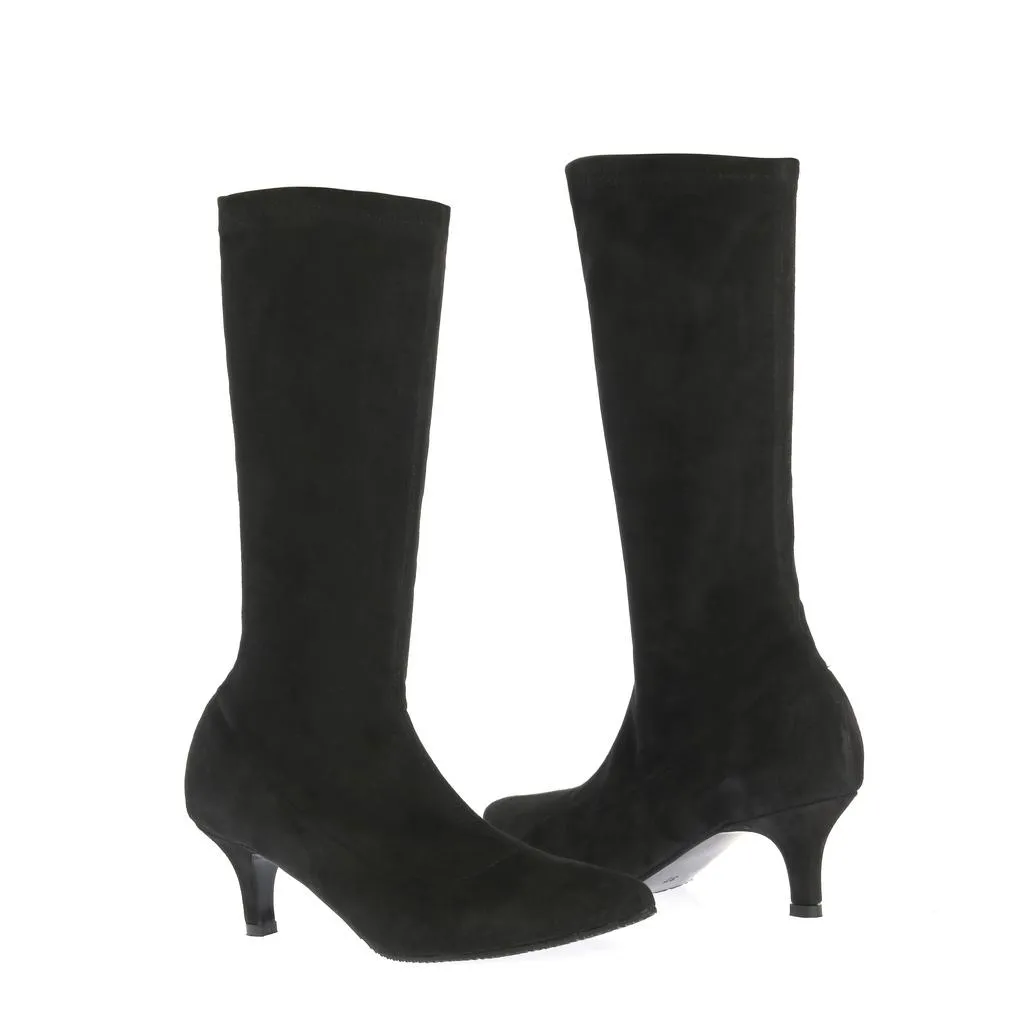 Ana Urbana Shoes Monroe cizme negre toc 4 cm