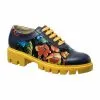 Catinca Shoes X1 ABFN pantofi dama piele flori albastru