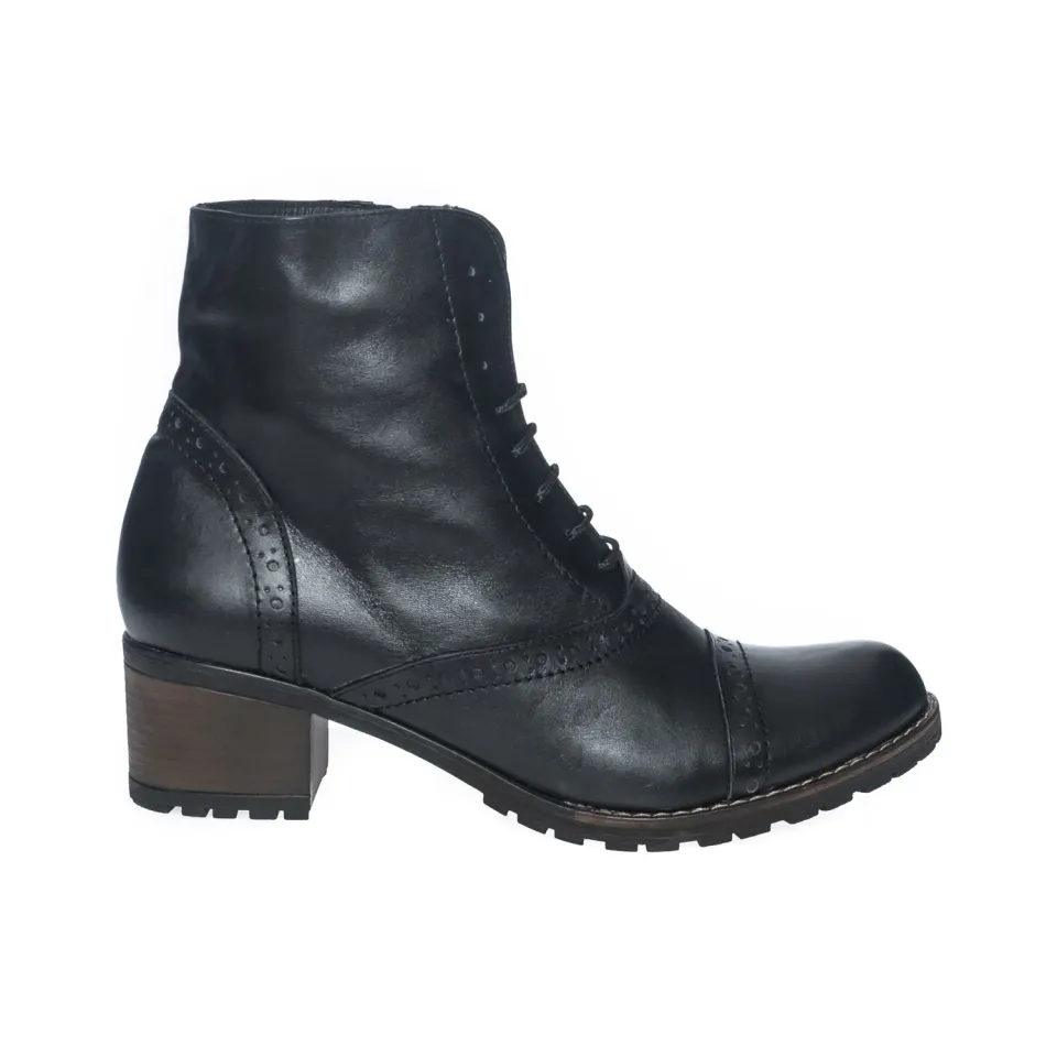 Catinca Shoes BC1 N ghete dama negre piele naturala