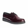 Catinca Shoes G33 BC pantofi dama piele bordo croco
