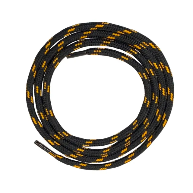BÄR Șireturi sport bicolore negru-portocaliu 5 mm