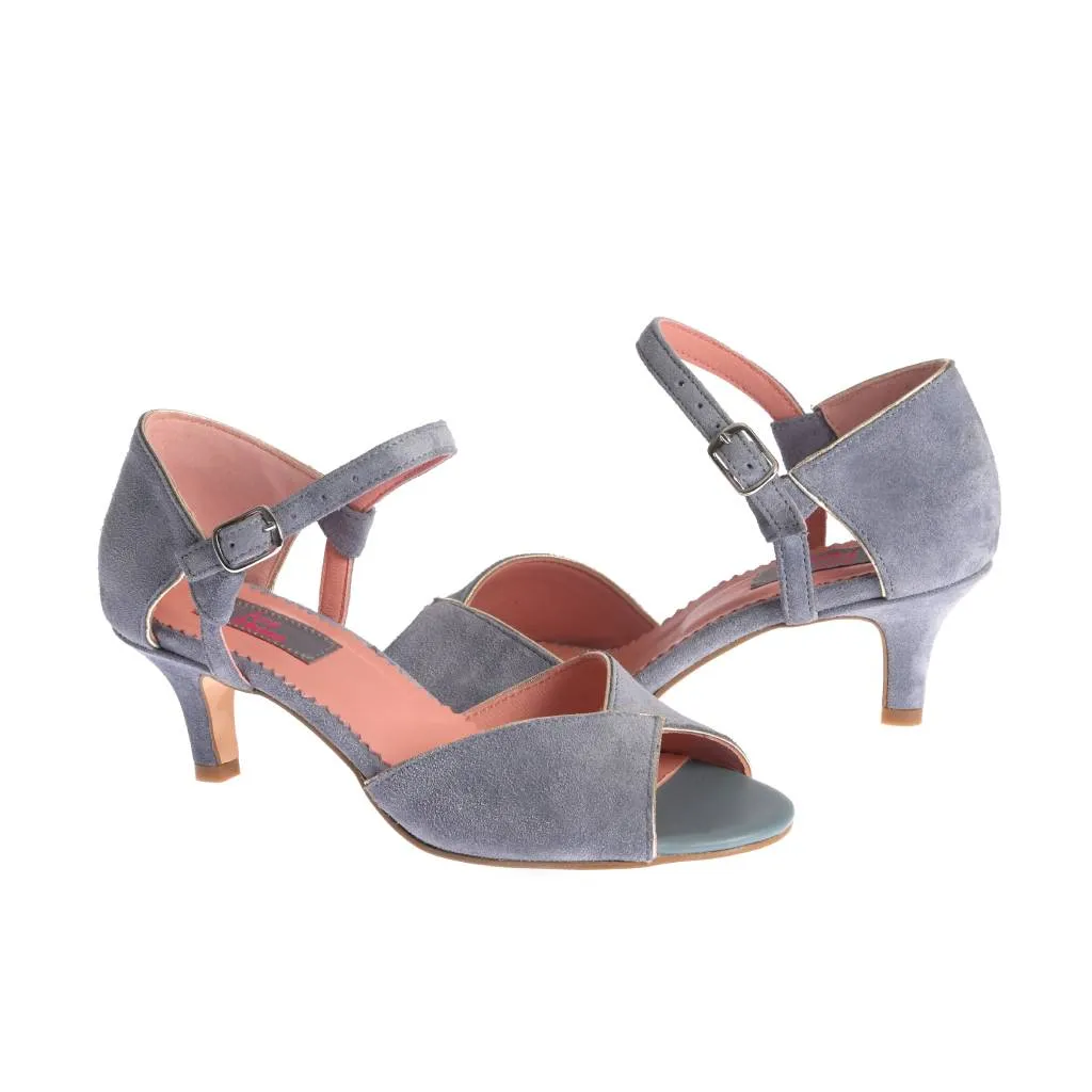 Ana Urbana Shoes Charlotte sandale piele gri-bleo