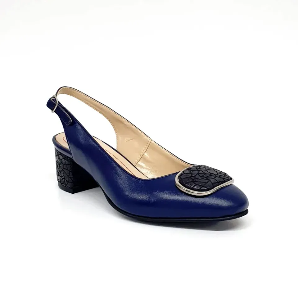 Catinca Shoes D21 BBC sandale dama piele albastru