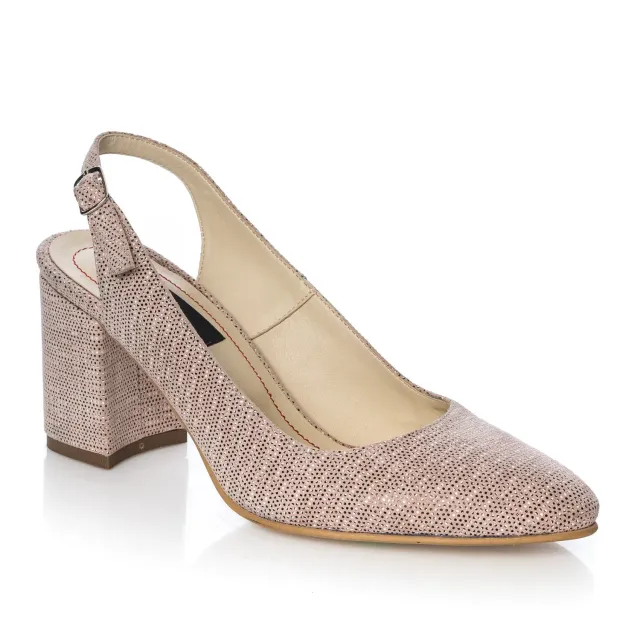 Catinca Shoes V7 RP sandale dama roz picatele piele