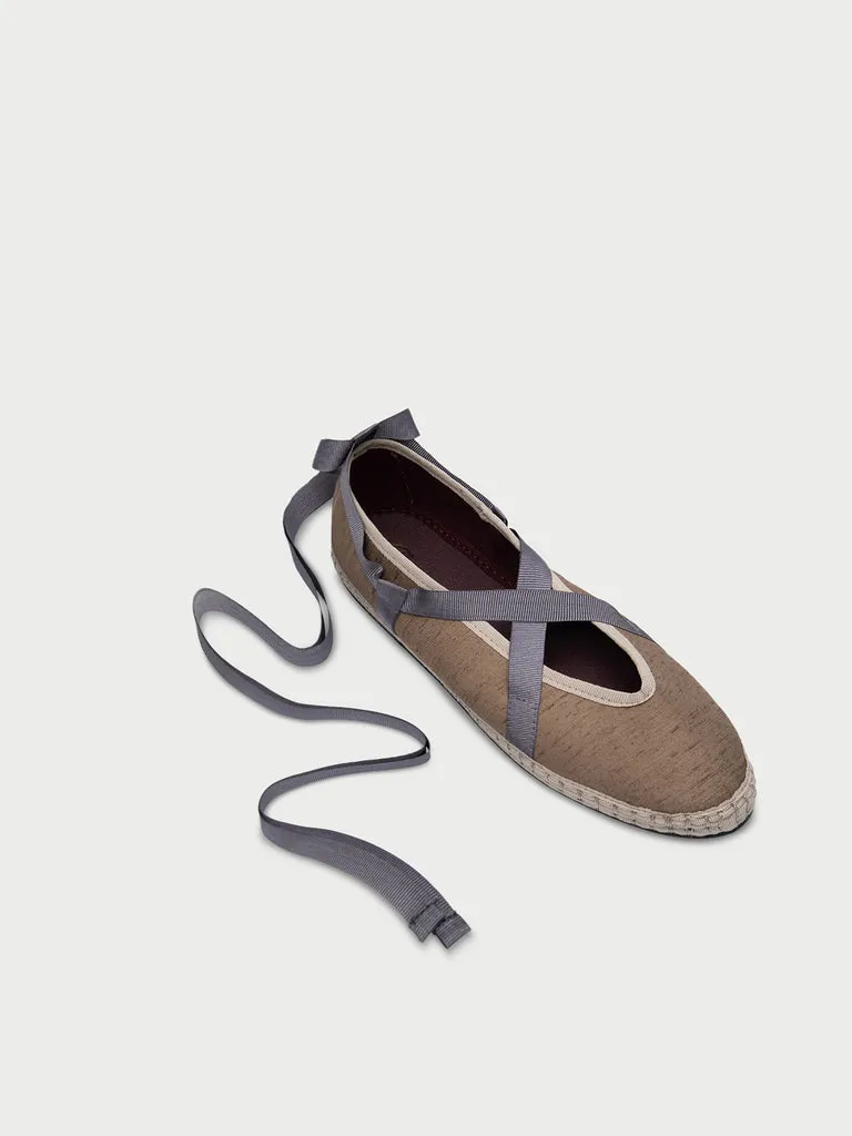 Flagelus Eichiro Silk Ribbon Grey balerini matase