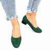 Catinca Shoes T10 V pantofi dama perforati verde