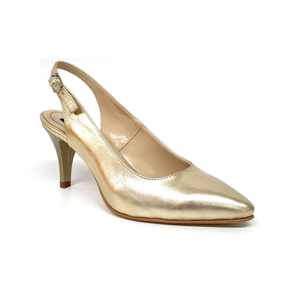 Catinca Shoes D24 sandale dama piele naturala auriu