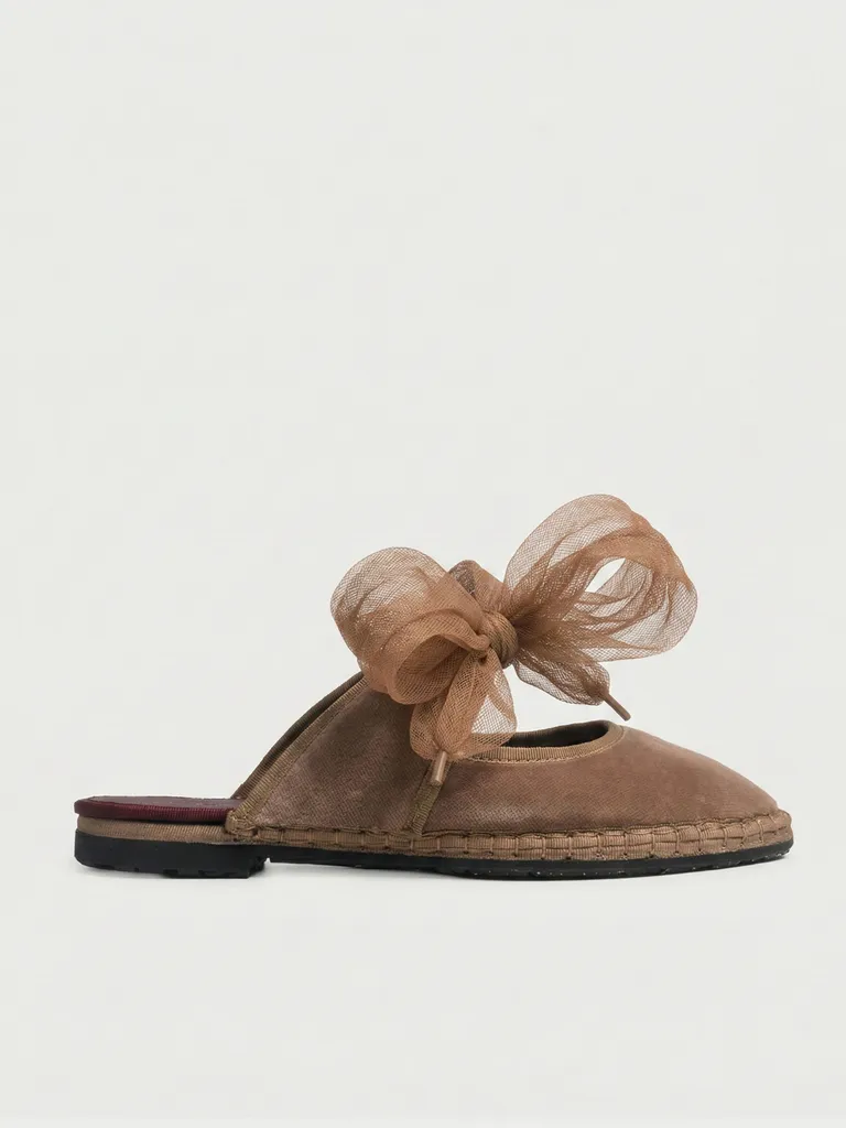 Flagelus Cinna Brown pantofi catifea maro
