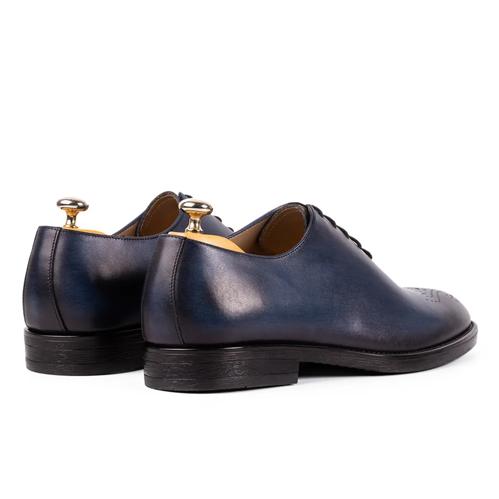 Lucas Shoes Elegant 900 pantofi albastru piele naturala